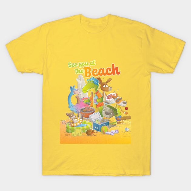 See You at the Beach Australia T-Shirt by vaughanduck